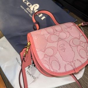 Brand new never worn coah* bape purse